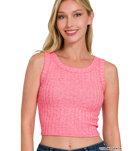 Ribbed Tank (magenta)