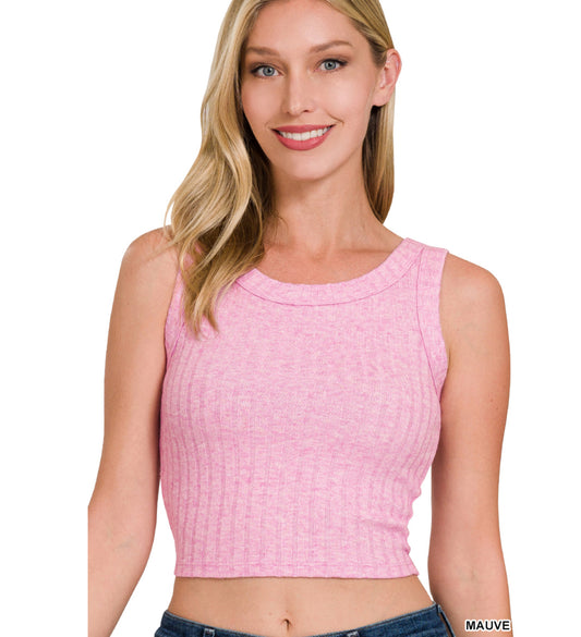 Ribbed Tank (mauve)