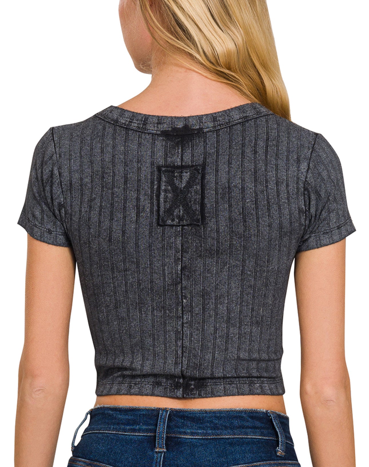 Ribbed Crop Tee