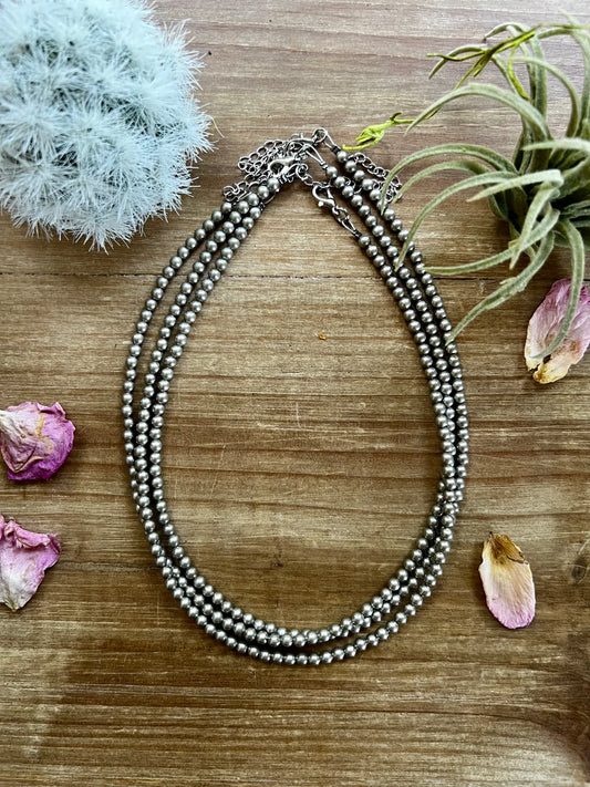 4mm Silver Plated Necklace