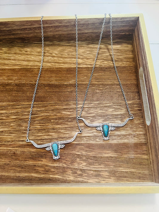 Turquoise Bull Necklace