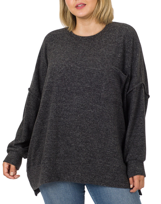 The Tayla Top (charcoal)