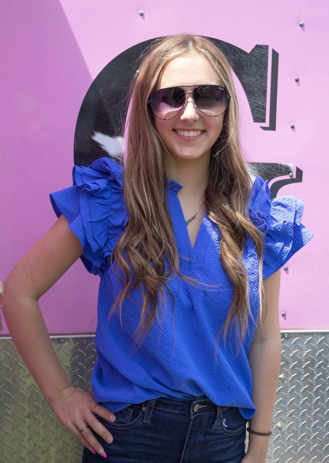 Harper Top (blue)
