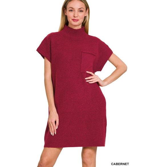 Sweater Dress (red)