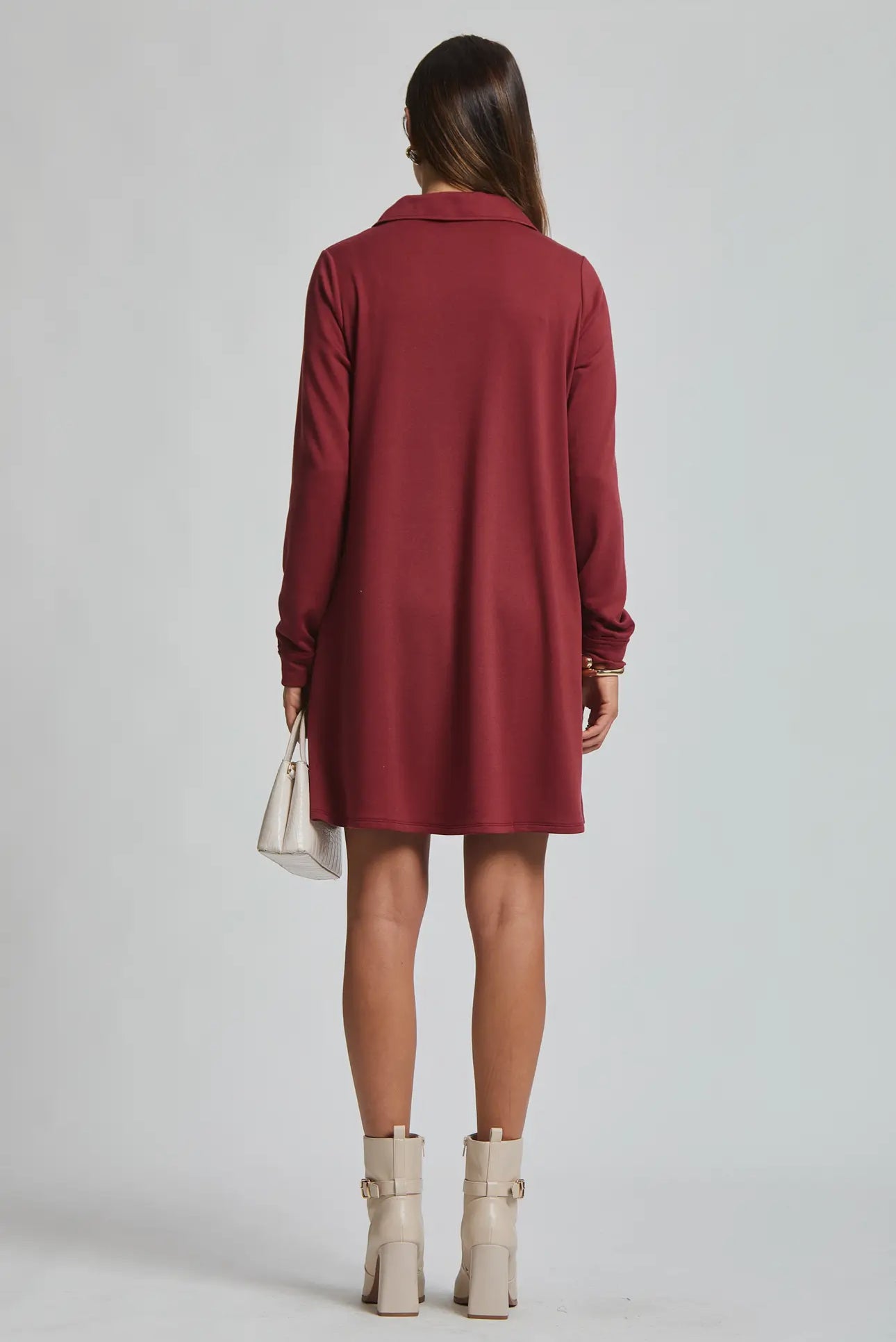 Hadley Sweater Dress (cabernet)