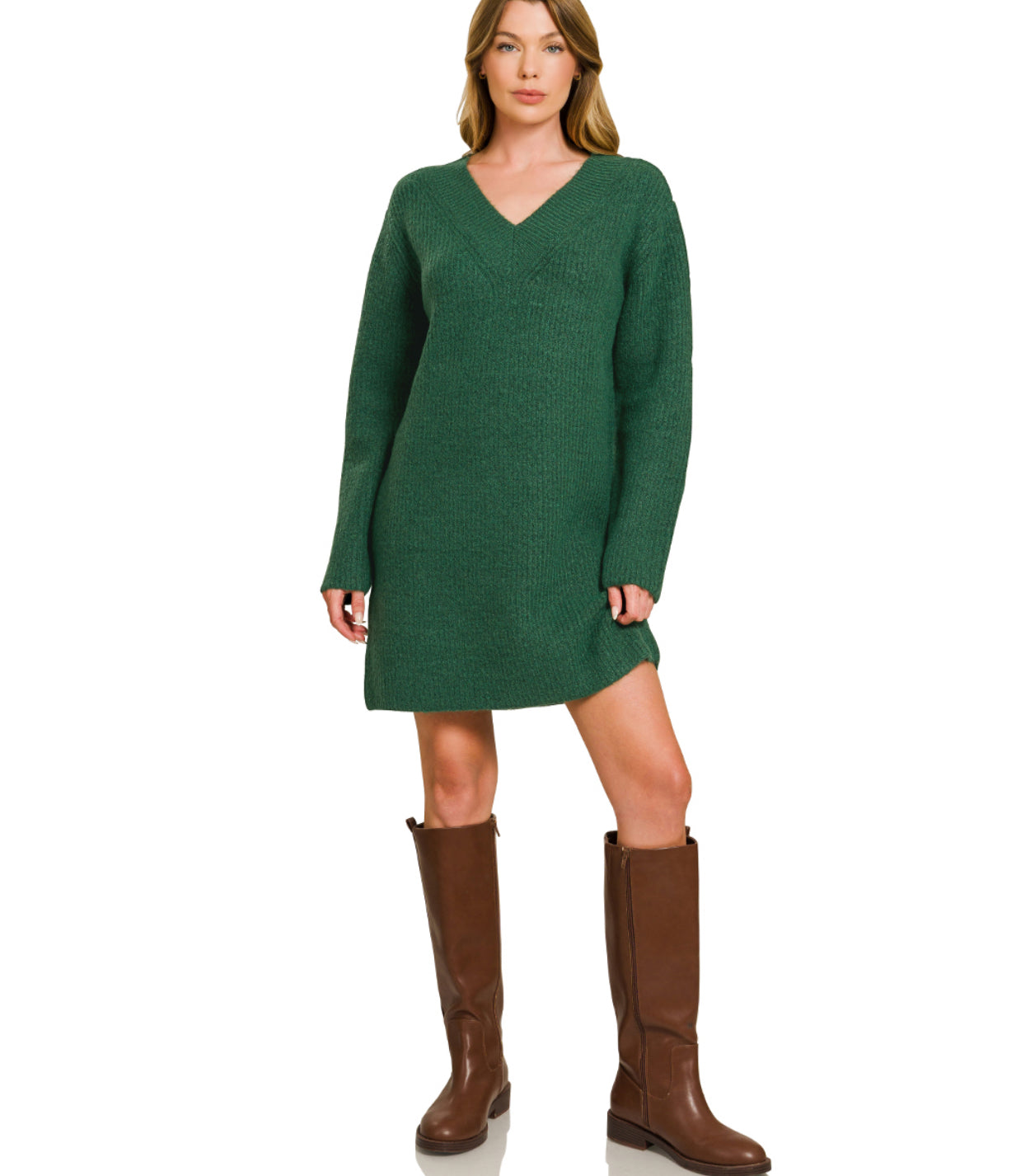 Hunter Green Sweater Dress