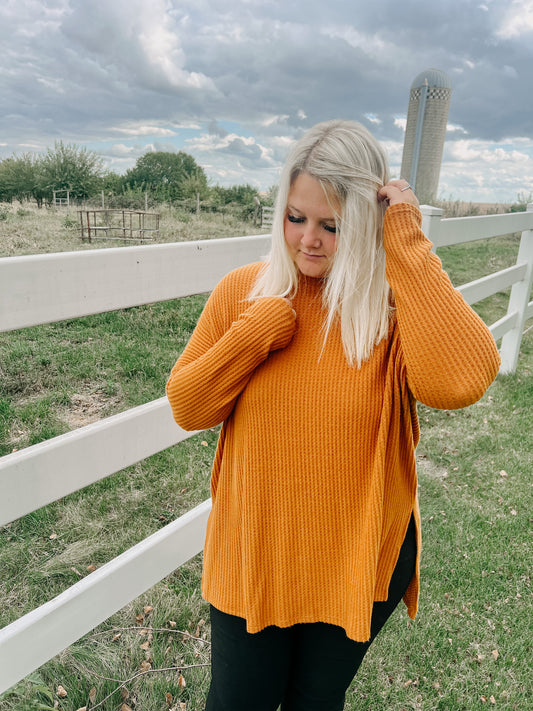 Everyday Waffle Knit (mustard)