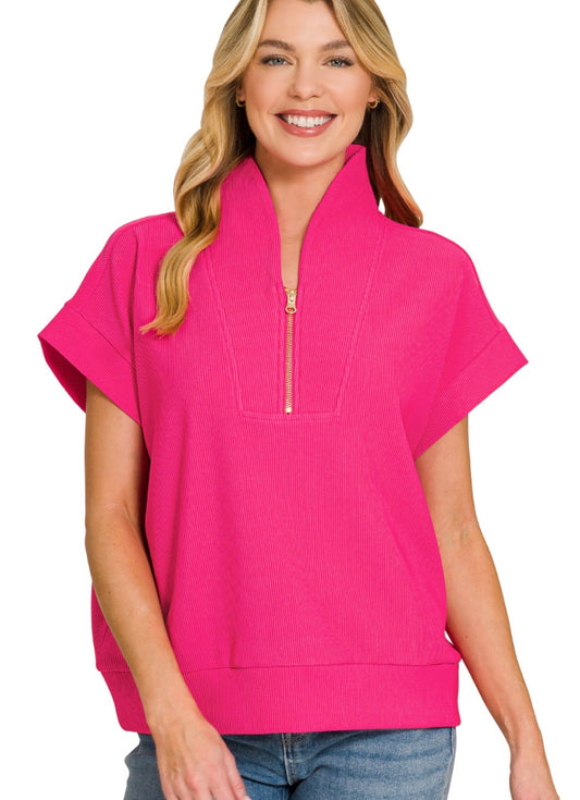 Bria Top (fuchsia)