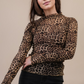 Mesh Leopard Top