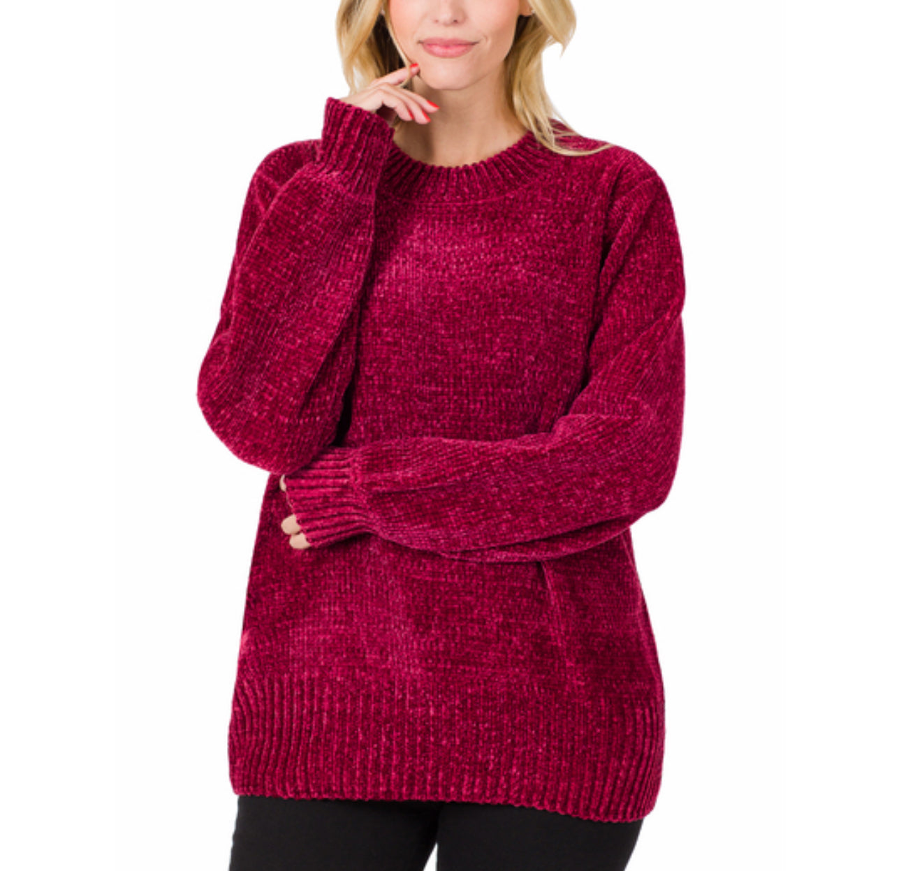 Camry Sweater (Cabernet)