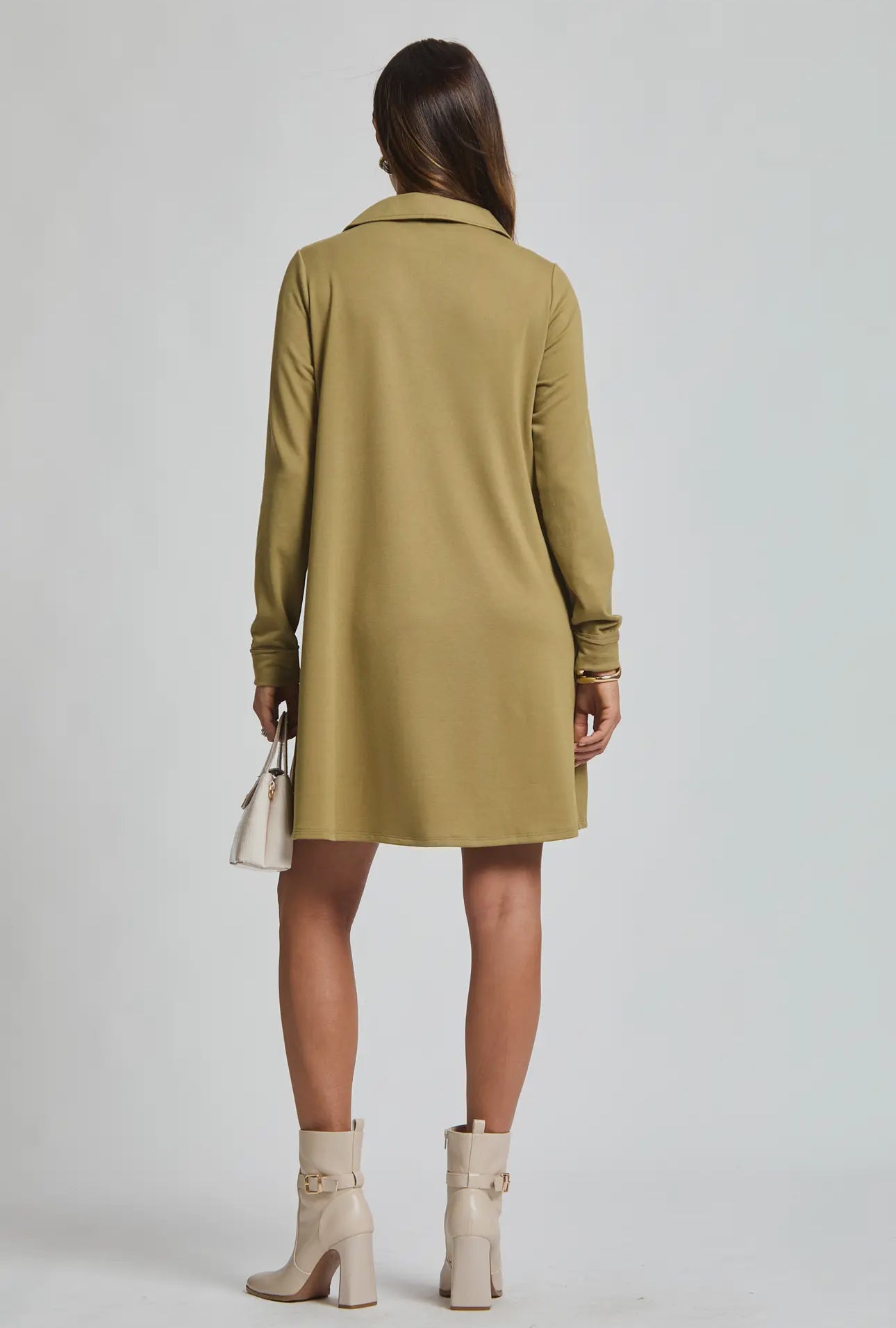 Hadley Sweater Dress (Olive)