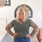 Mesh Leopard Top