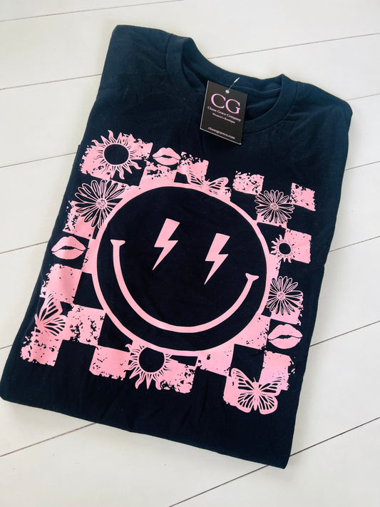 Retro Smile Tee (black)